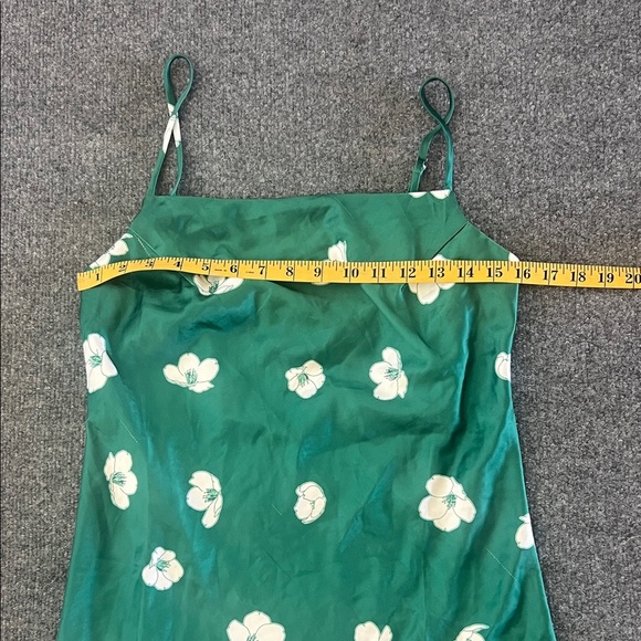 Princess Polly Teal Floral Mini Dress Size 6 - Picture 6 of 8